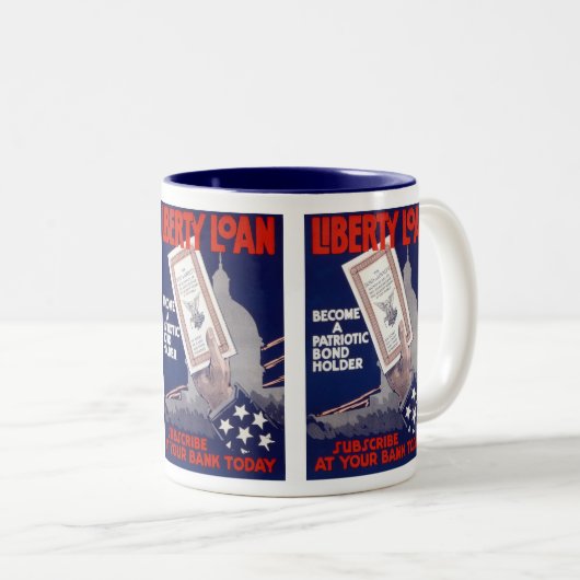 Liberty Loan Zweifarbige Tasse (VorderseiteRechts)