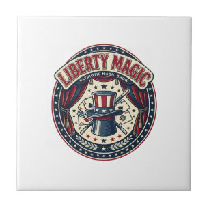 Liberty Magic Patriotisches Patriotisches Magie-Sh Fliese