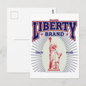 LIBERTY-MARKE POSTKARTE (Vorne/Hinten)