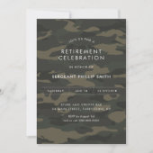 LIBERTY Militäres Party für das Ruhestand dünn grü Einladung (Vorderseite)