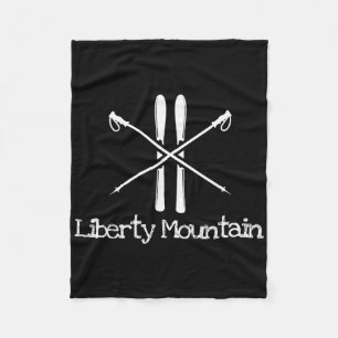 Liberty Mountain Rustic Skifahren Ski Skier Bergab Fleecedecke