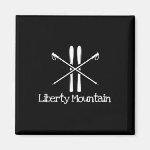 Liberty Mountain Rustikaler Skilauf Skilaufen Magnet