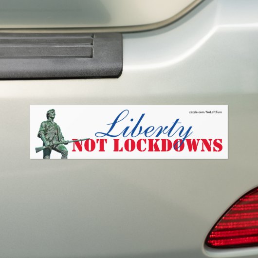 Liberty Not Lockdowns Bumper Autoaufkleber (Auf Auto)