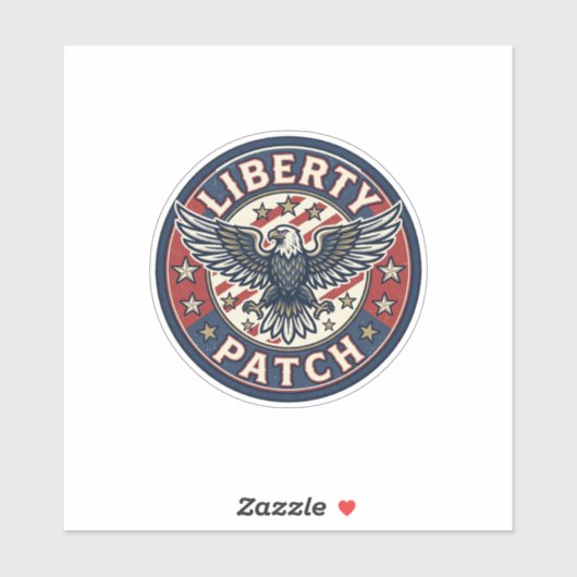 Liberty Patch Patriotischer Stickerei-Patch Aufkleber (Blatt)