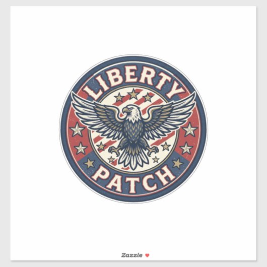 Liberty Patch Patriotischer Stickerei-Patch Aufkleber (Blatt)