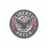 Liberty Patch Patriotischer Stickerei-Patch Aufkleber (Vorderseite)
