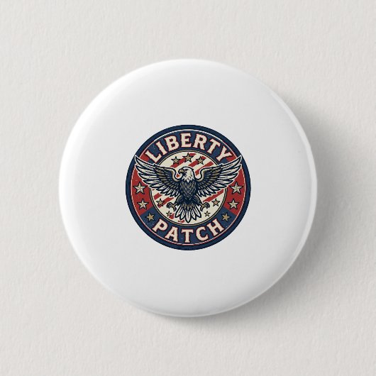 Liberty Patch Patriotischer Stickerei-Patch Button (Vorderseite)