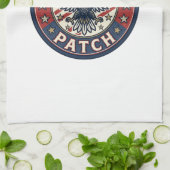 Liberty Patch Patriotischer Stickerei-Patch Geschirrtuch (Gefaltet)
