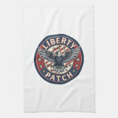 Liberty Patch Patriotischer Stickerei-Patch Geschirrtuch (Vertikal)