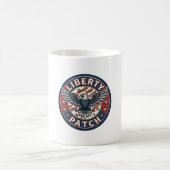 Liberty Patch Patriotischer Stickerei-Patch Kaffeetasse (Mittel)
