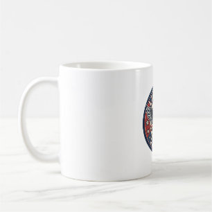 Liberty Patch Patriotischer Stickerei-Patch Kaffeetasse