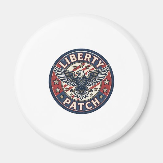 Liberty Patch Patriotischer Stickerei-Patch Magnet (Vorne)