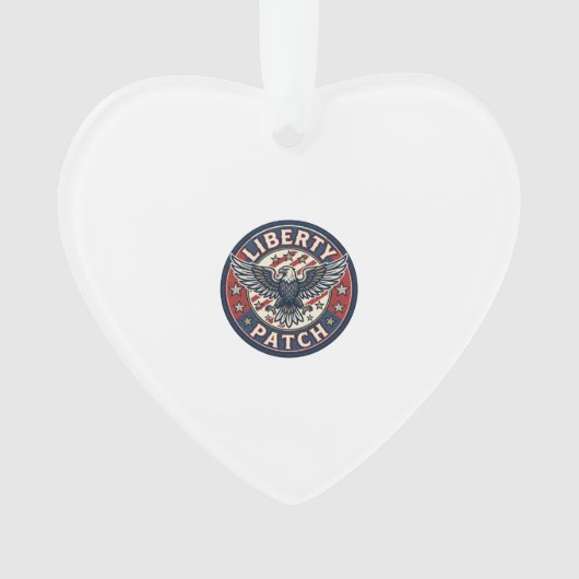 Liberty Patch Patriotischer Stickerei-Patch Ornament (Vorderseite)