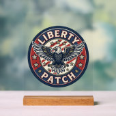 Liberty Patch Patriotisches Patch Stickerei Acrylschild (Neutral)
