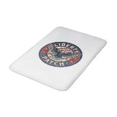 Liberty Patch Patriotisches Patch Stickerei Badematte (Schrägansicht)