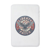 Liberty Patch Patriotisches Patch Stickerei Badematte (Vorderseite Vertikal)