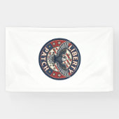 Liberty Patch Patriotisches Patch Stickerei Banner (Horizontal)