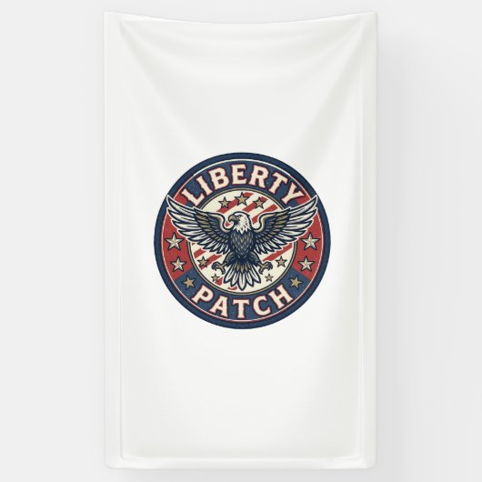 Liberty Patch Patriotisches Patch Stickerei Banner (Vertikal)