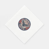 Liberty Patch Patriotisches Patch Stickerei Serviette (Ecke)