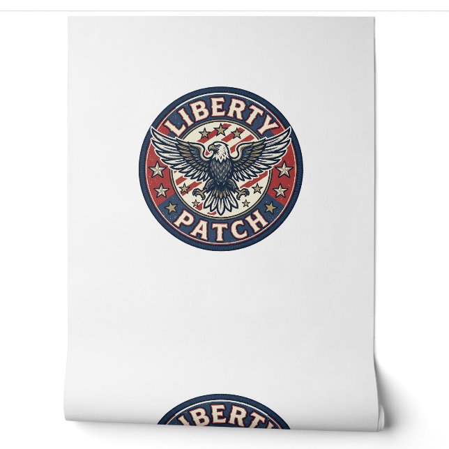 Liberty Patch Patriotisches Patch Stickerei Tapete (Abrollen)