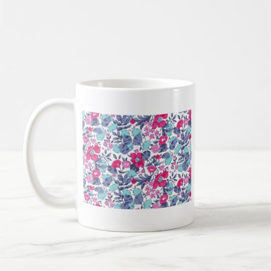 Liberty personalisierbare Blume Vorname Kaffeetasse (Links)