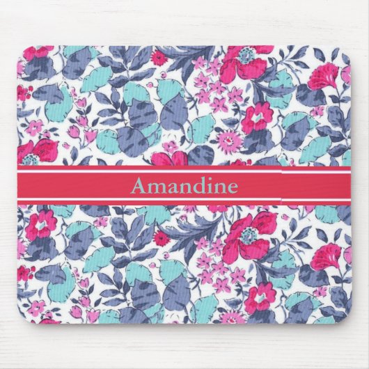 Liberty personalisierbare Blume Vorname Mousepad (Vorne)