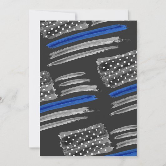 LIBERTY Police Enforcement Rentirement Party Einladung (Rückseite)