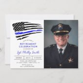 LIBERTY Police Military Retirement Party Einladung (Vorderseite)