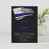 LIBERTY Police Military Retirement Party Einladung (Stehend Vorderseite)