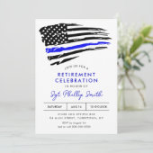LIBERTY Police Military Retirement Party Einladung (Stehend Vorderseite)