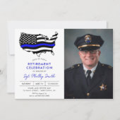 LIBERTY Police Military Retirement Party Einladung (Vorderseite)