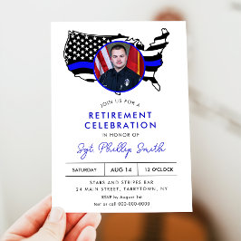 LIBERTY Police Military Retirement Party Einladung