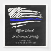 LIBERTY Police Military Retirement Party Serviette (Vorderseite)