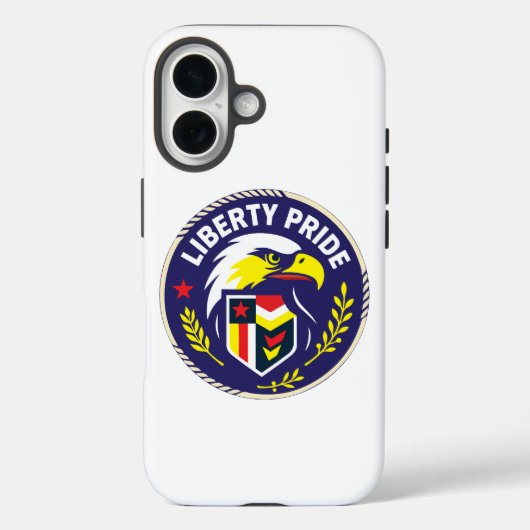 Liberty Pride Eagle Emblem Phone Case – Patriotic (Rückseite)