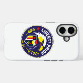 Liberty Pride Eagle Emblem Phone Case – Patriotic (Rückseite (Horizontal))