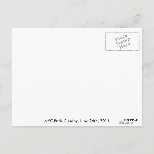 Liberty Pride Postkarte (Rückseite)