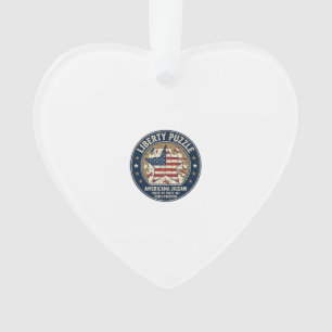 Liberty Puzzle Patriotisches Patriotisches Puzzle  Ornament