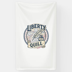 Liberty Quill Patriotischer Patriotischer Quill Ti Banner