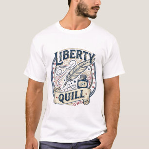 Liberty Quill Patriotischer Patriotischer Quill Ti T-Shirt