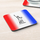 Liberty Red Blue Stripe Untersetzer (Linke Seite)