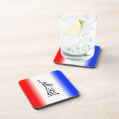 Liberty Red Blue Stripe Untersetzer (Rechte Seite)