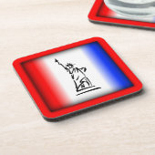 Liberty Red Blue Stripe Untersetzer (Linke Seite)
