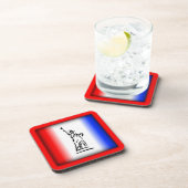 Liberty Red Blue Stripe Untersetzer (Rechte Seite)