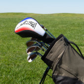 Liberty Red White Stripe Golf Headcover (In SItu)