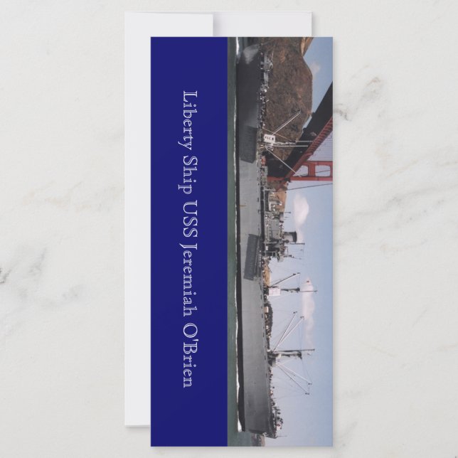 Liberty Ship USS Jeremiah O'Brien Postcard (Vorderseite)