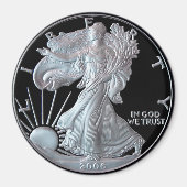 Liberty Silver Dollar Head 2006 Magnet (Vorne)
