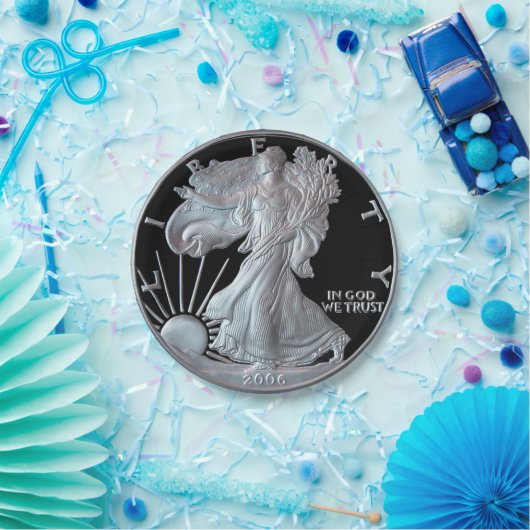 Liberty Silver Dollar Head 2006 Pappteller (Party)