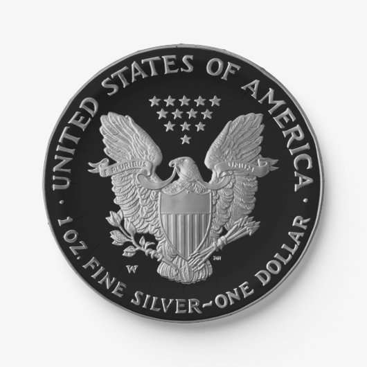 Liberty Silver Dollar Schwanz 2006 Pappteller (Vorderseite)