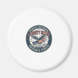 Liberty Skate Patriotisches Patriotes Skateboard V Magnet