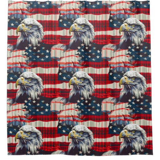 Liberty Soars Curtain Eagle Pride for Your Home Duschvorhang (Vorderseite)